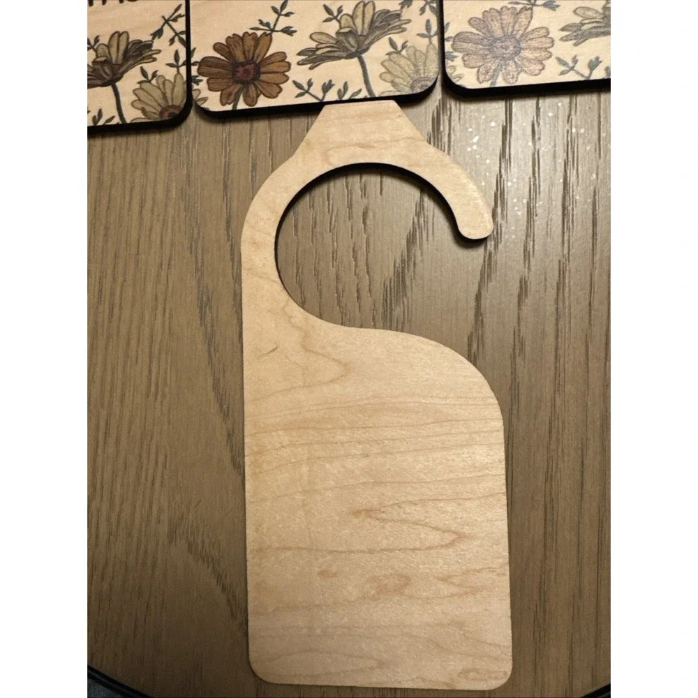 Baby Clothes Organizer Hangers Floral Size Separators Wood Newborn - 2 Years